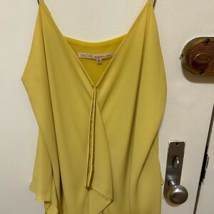 Rachel Roy pale yellow draped camisole.